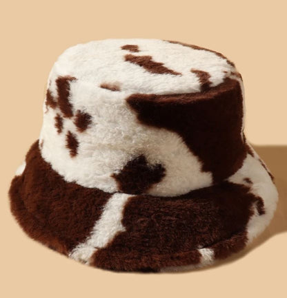 Graphic Fluffy Bucket Hat